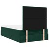 vidaXL Ottoman bed met matrassen 120x190cm fluweel donkergroen