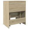 vidaXL Kaptafel met krukje 60x40x113,5 cm sonoma eikenkleurig