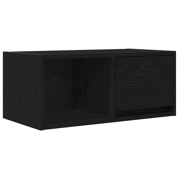 vidaXL TV-meubel 60x31x25,5 cm spaanplaat zwart eikenkleurig