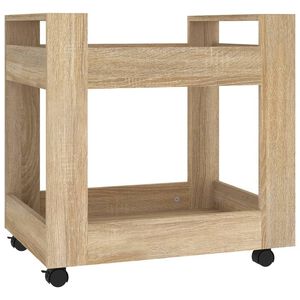 vidaXL Bureaukastje 60x45x60 cm bewerkt hout sonama eikenkleurig