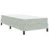 vidaXL Boxspringbed met matras Lichtgrijs 90 x 190 cm Stof