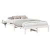 vidaXL Bedframe Wit 120 x 190 cm Massief grenenhout