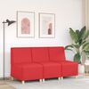 vidaXL | Modulaire Bankeenheid Armlos | Rood 55 x 74 x 82 cm Kunstleer
