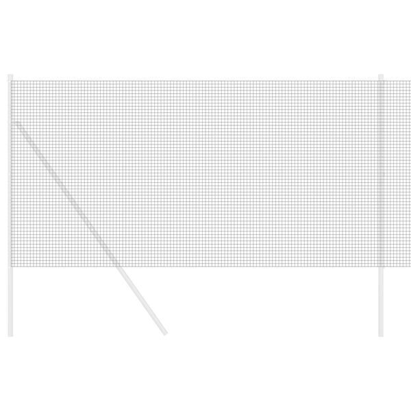 vidaXL Gelaste draadhek Grijs 1.4 x 25 m Staal