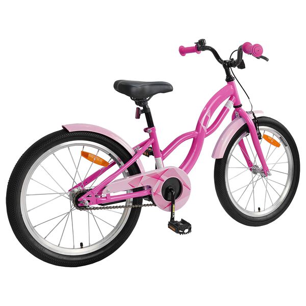 vidaXL Kinderfiets 20 Inch voor 6-11 jaar oud Donkerroze