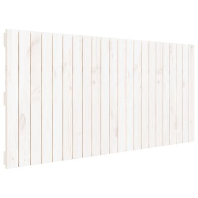 vidaXL Wandhoofdbord 140x3x60 cm massief grenenhout wit