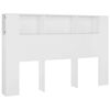 vidaXL Hoofdbordkast 160x18,5x104,5 cm wit