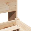 vidaXL Bed met boekenkast zonder matras massief grenenhout 90x190 cm