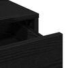 vidaXL Plafondtafel met lade Zwart Eiken 79 x 41 x 140 cm Bewerkt hout