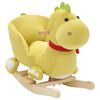 vidaXL Hobbeldier draak met rugleuning 60x32x53 cm pluche limegroen