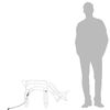 vidaXL Kerstfiguur rendier warmwit 73x31x45 cm
