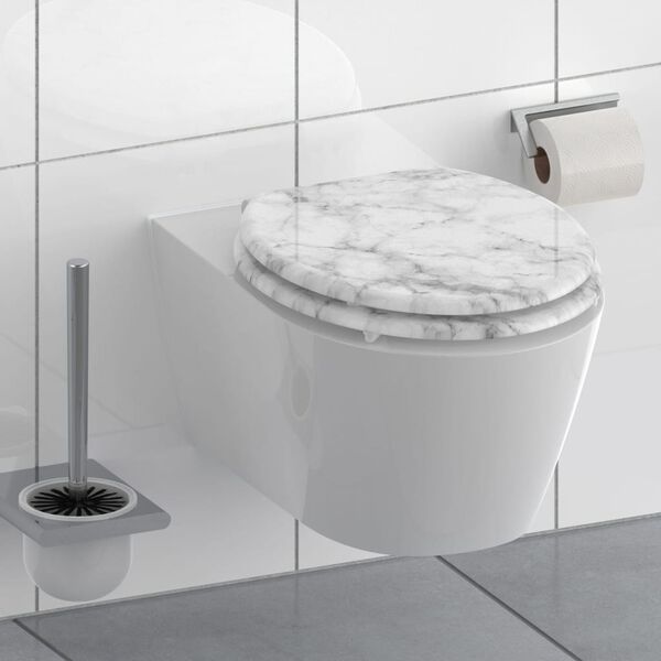 SCH&Uuml;TTE Toiletbril met soft-close MARMOR STONE