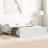vidaXL Bedframe met hoofd- en voeteneinde wit 120 x 190 cm
