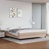 vidaXL Boxspring bed kunstleer cappuccinokleurig 200x200 cm