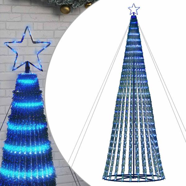 vidaXL LED-kerstboom 1028 LEDs 403 cm blauw