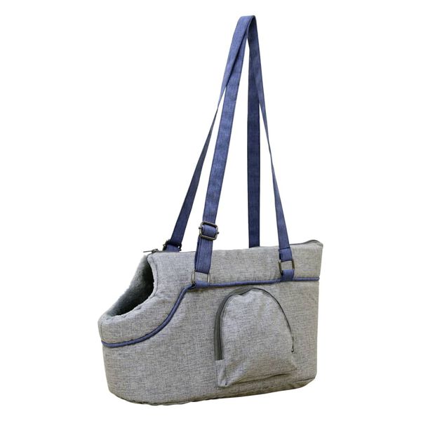 Kerbl Huisdierendraagtas Marie 46x23x25 cm grijs en blauw