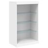 vidaXL Dressoir met LED-verlichting 60,5x37x100 cm wit