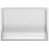 vidaXL Douche Niche Zilver 30 x 20 x 9,5 cm Roestvrij staal