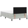 vidaXL Boxspringbed met matras Lichtgrijs 120 x 200 cm Fluweel