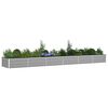 vidaXL Plantenbak Lichtgrijs 195 x 100 x 45 cm Gegalvaniseerd staal