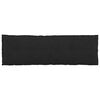 vidaXL Rugkussen Zwart 160 x 19 x 50 cm Stof