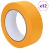 vidaXL Verf Maskertapes 12 st Geel 38mm x 50m Papier