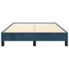 vidaXL Bedframe zonder matras 120x190 cm fluweel donkerblauw