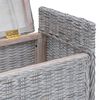 vidaXL Opslagbank met kussen Wit gewassen 110 x 40 x 50 cm Rattan