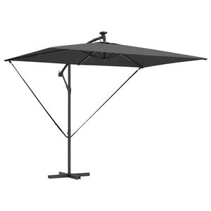 vidaXL Parasol 294 x 200 x 270 cm Polyester en Aluminium Antraciet