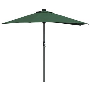 vidaXL Tuinparasol Groen 294 x 150 x 223 cm Stof