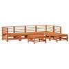 vidaXL Tuin loungeset 7 st Wasbruin Massief grenenhout