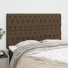 vidaXL Hoofdbord donkerbruin 160x7x118/128 cm stof
