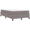 vidaXL Boxspringbed Taupe 120 x 200 cm Stof