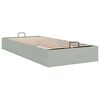 vidaXL Bedframe zonder matras 90x190 cm fluweel lichtgrijs