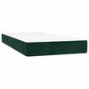 vidaXL Boxspring met matras en LED fluweel donkergroen 100x200 cm
