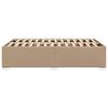 vidaXL Bedframe zonder matras 120x190 cm kunstleer cappuccinokleurig