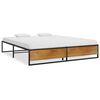 vidaXL Bedframe metaal zwart 200x200 cm