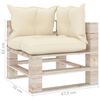 vidaXL 9-delige Loungeset met kussens pallet grenenhout