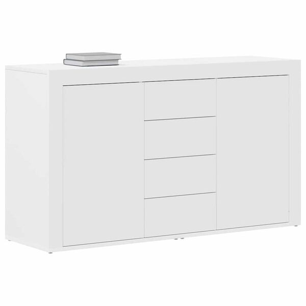 vidaXL Dressoir met lade Wit 120 x 36 x 69 cm Bewerkt hout