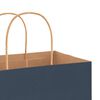 vidaXL Papieren zakken 250 st met hengsels 32x22x28 cm blauw
