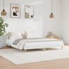 vidaXL Bedframe LED massief hout wit 120x200 cm