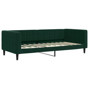 vidaXL Slaapbank 90x200 cm fluweel donkergroen