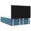 vidaXL Ottoman bed met matrassen en LED's 140x200cm fluweel