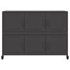 vidaXL Dressoir 100,5x39x72 cm staal zwart
