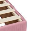 vidaXL Boxspring met matras fluweel roze 180x200 cm