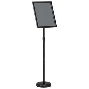 vidaXL Beurs Displays Zwart 25 x 25 x 125 cm Aluminium