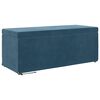vidaXL Kruk Blauw 101 x 41 x 40 cm Velvet en Gefabriceerd Hout