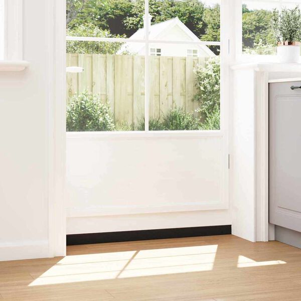 vidaXL Zelfklevende Deurborstels 6 pcs Bruin 100 cm Aluminium Legering