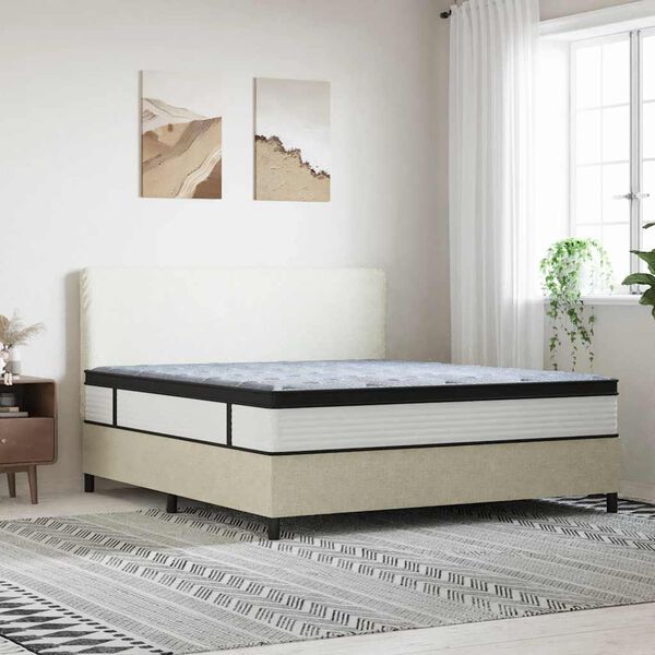 vidaXL Pocketveringmatras middelhard 180x200 cm