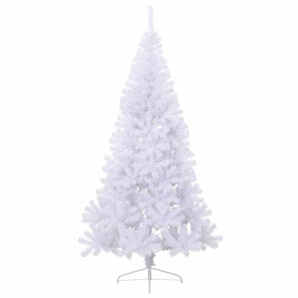 vidaXL Kunstkerstboom met 300 LED Wit 240 cm PVC en staal